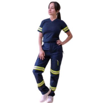 ¡Descubre el pantalón de trabajo femenino ideal para ti! Fabricado con la innovadora tecnología Vituem, este pantalón es elástico, resistente al cloro y de tiro alto para una comodidad incomparable. Además, su diseño levanta glúteos y cuenta con bolsillos laterales con cierre, ¡perfecto para llevar todo lo que necesitas a mano!